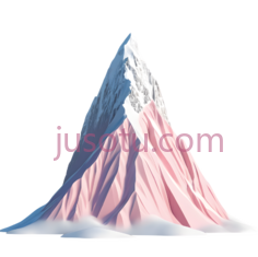 山峰,3D渲染,粉色,白色PNG