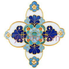 花纹,复杂,对称,蓝色,白色,黄色PNG
