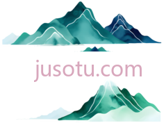 山脉,抽象,蓝色,绿色PNG