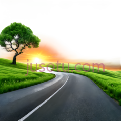 道路,自然风光,黑色PNG