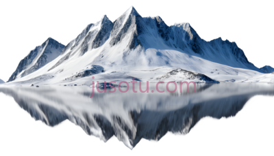 雪山,3D渲染,白色, PNG