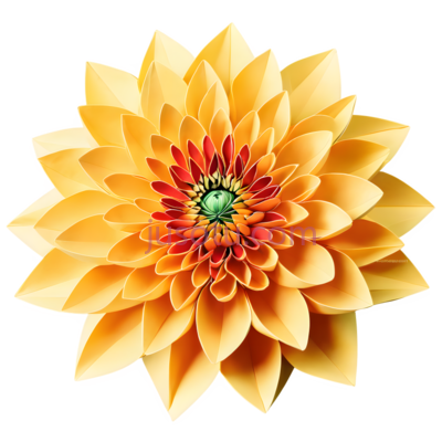 菊花,折纸,折痕, PNG