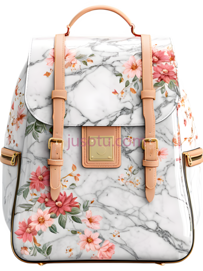 书包,花卉,大理石, PNG