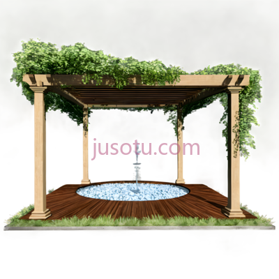 凉亭,现代,棕色, PNG