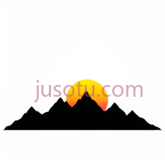 山脉,日落PNG