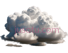 云,蓬松,白色PNG