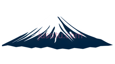 富士山,红色, PNG
